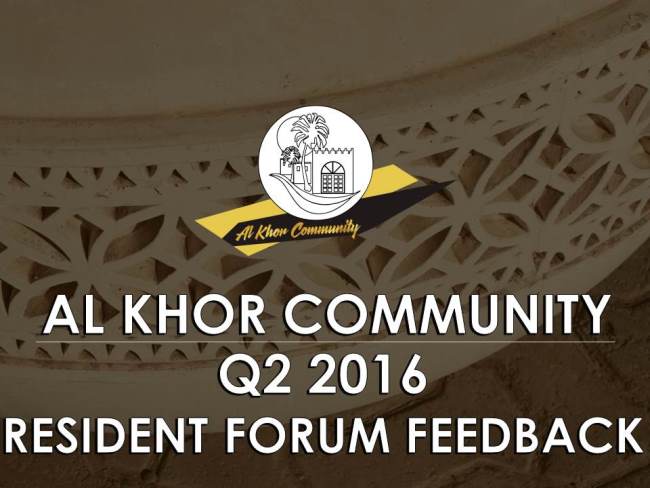 Q2 2016 AKC Resident Forum Feedback