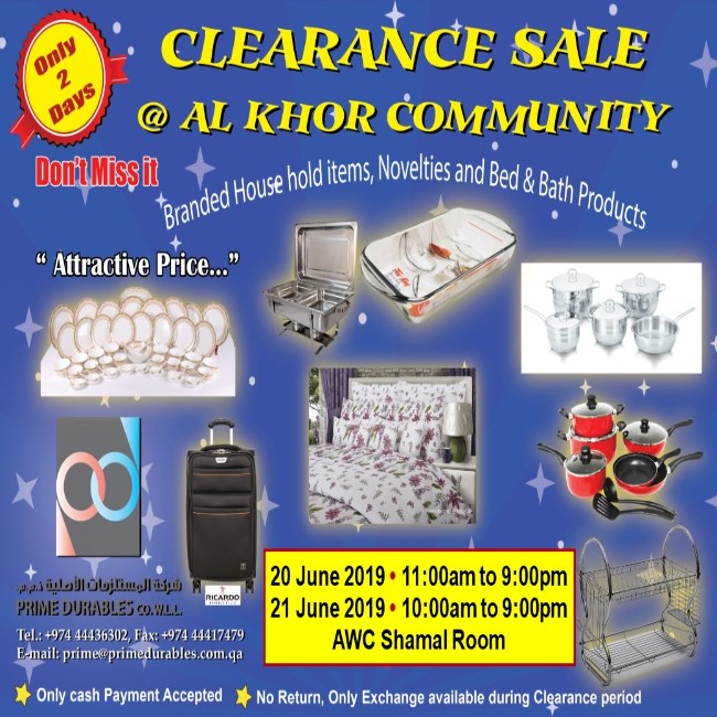 Prime Durables Clearance Sale - June 2019