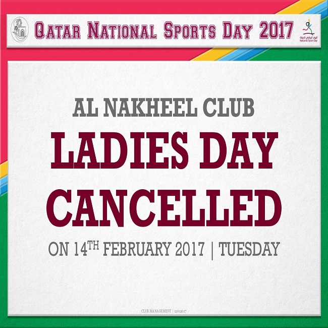 Qatar National Sports Day 2017 - Notices